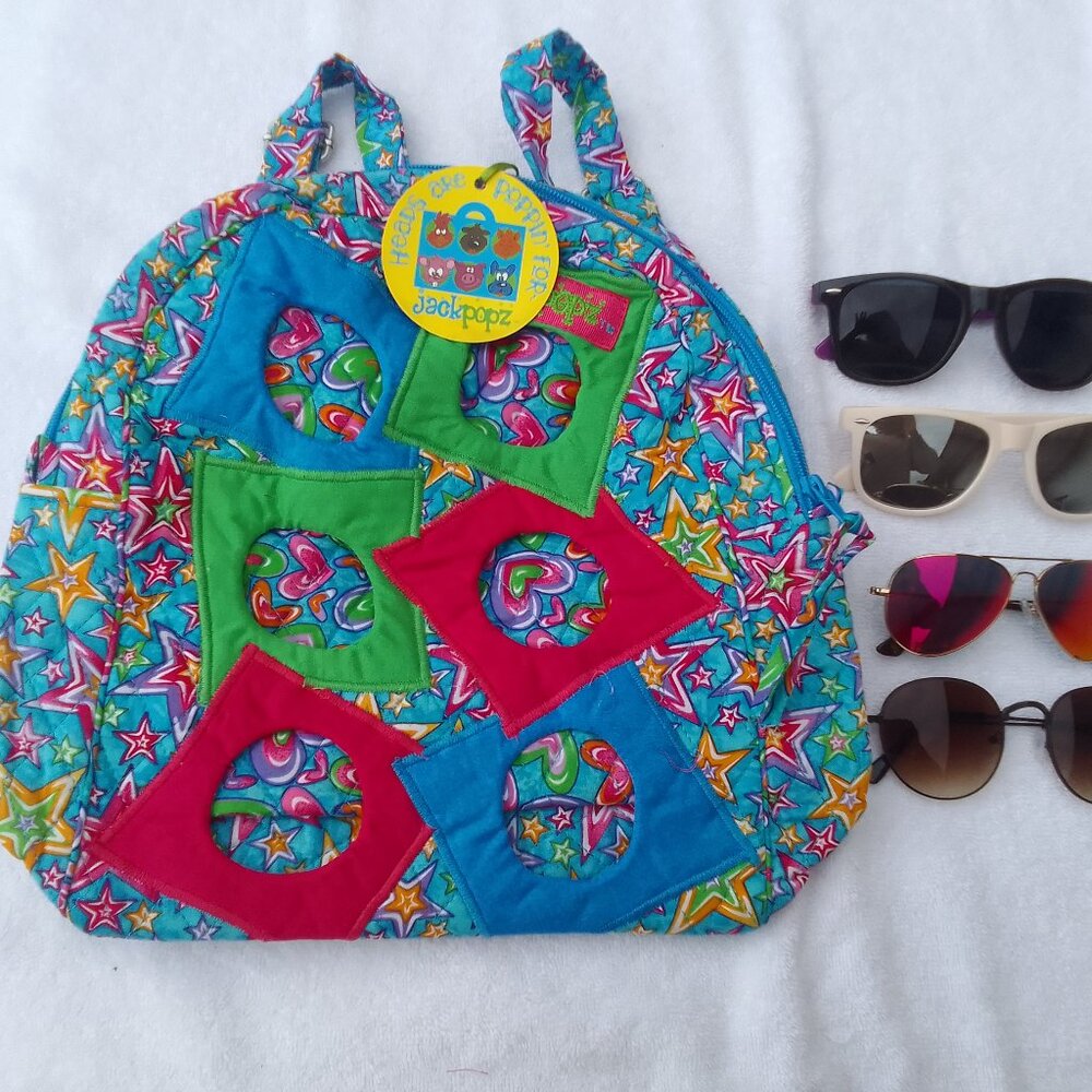 Bundle sunglass&Jackpopz special-design backpack brand new w tag